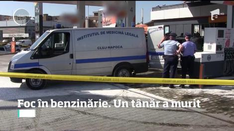 Scene şocante şi în Cluj Napoca, unde un tânăr a ars de viu într-o benzinărie