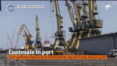 ANAF-ul a descins în Portul Constanţa Sud - Agigea. Agenţii controlează toate firmele care aduc marfă pe vapor
