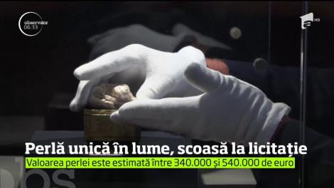 În Olanda va fi vândută la licitaţie o piesă într-adevăr ieşită din comun: cea mai mare perlă naturală, de apă dulce, din lume