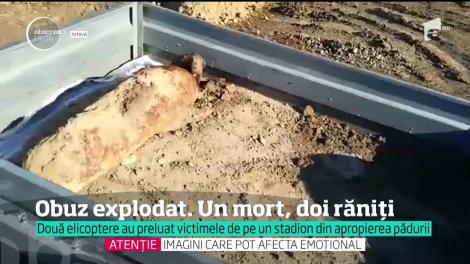 Explozie &icirc;n Bacău, după ce un muncitor a lovit un obuz cu ciocanul!