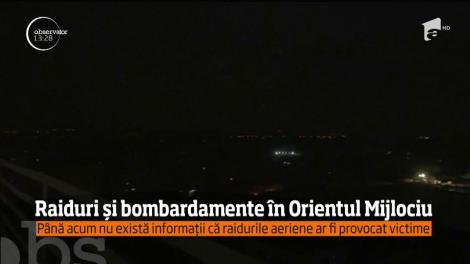 Raiduri și bombardamente în Orientul Mijlociu. Până acum nu există informații că raidurile aeriene ar fi provocat victime