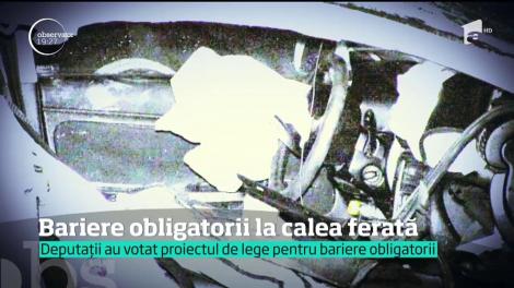 Bariere obligatorii la calea ferată