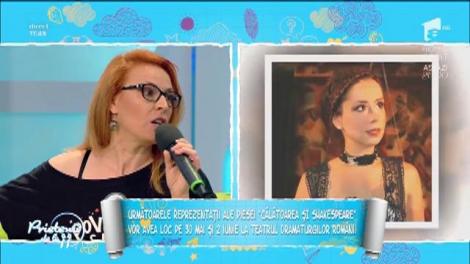 Monica Davidescu și Ruxandra Bălașu joacă în piesa de teatru "Călătoarea și Shakespeare"