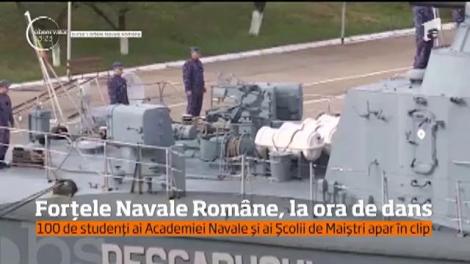 Forțele Navale Române, la ora de dans. 100 de studenți ai Academiei Navale și a Școlii de Maiștri apar în clip