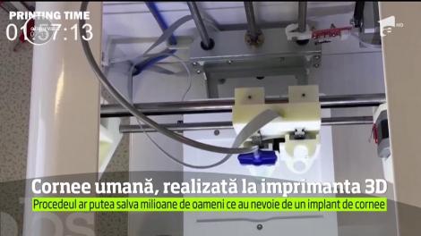 O echipă de cercetători din Marea Britanie a realizat, pentru prima dată în lume, cornee umane generate de o imprimantă 3D