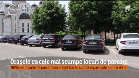 Orașele cu cele mai scumpe locuri de parcare. 90% din locurile de parcare din orașul Buzău au fost repartizate pentru 90 de lei