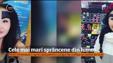 Cele mai mari sprâncene din lume