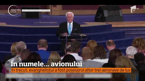 Un evanghelist le-a cerut enoriașilor să se roage în numele avionului. În trecut, acesta a fost posesorul altor trei aeronave de lux