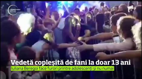 Vedetă coplesită de fani la doar 13 ani