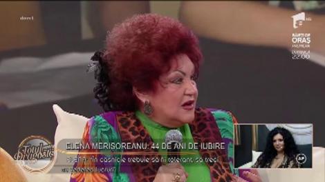 Elena Merișoreanu, despre infidelitățile soțului: "În tinerețe, soțul meu m-a înșelat cu colegele din Ansamblul Folcloric"