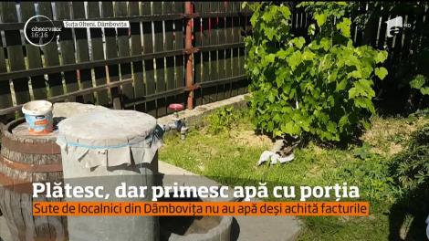 Apă cu porţia pentru sute de oameni din judeţul Dâmbovița