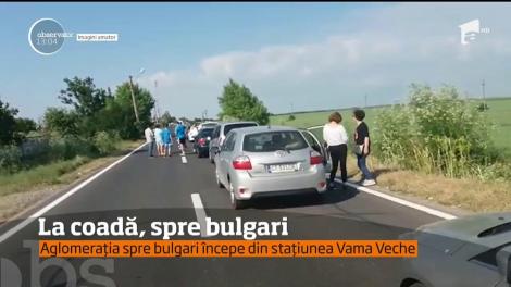 La coadă, spre bulgari! Aglomerația începe din stațiunea Vama Veche