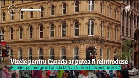 Canada ar putea reintroduce vizele pentru cetăţenii rom&acirc;ni