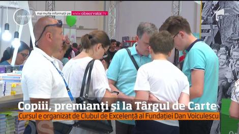 Copiii, premianți și la Târgul de Carte. Cursul e organizat de Clubul de Excelență al Fundației Dan Voiculescu