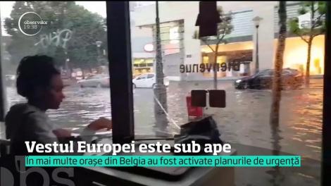 Vestul Europei este sub ape. Ploile însoțite de grindină au provocat și alunecări de teren în Franța