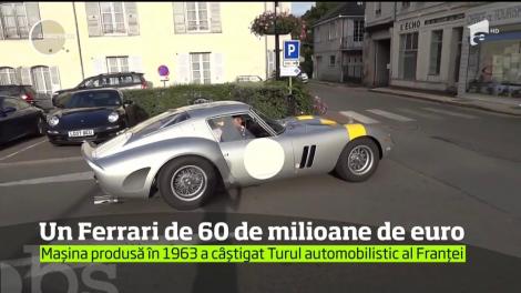 Un Ferarri de 60 de milioane de euro. Mașina produsă în 1963 a câștigat Turul automobilistic al Franței