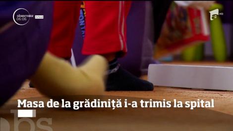 Masa de la grădiniță i-a trimis la spital. Copiii au ajuns la trei spitale cu greață, vărsături și dureri abdominale