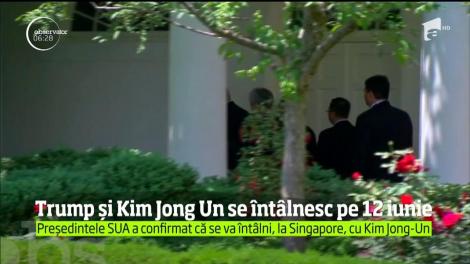 Donald Trump și Kim Jong Un se întâlnesc pe 12 iunie. Președintele SUA a confirmat că se va întâlni, la Singapore, cu Kim Jong