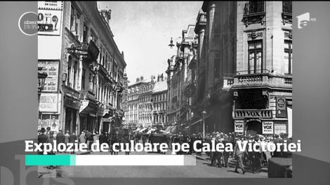 Explozie de culoare pe Calea Victoriei. Este a patra ediție a evenimentului ”La pas pe Calea Victoriei”