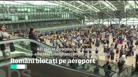 Români blocați pe aeroport. Niciun zbor nu a putut ateriza sau decola azi de pe aeroportul din Hamburg