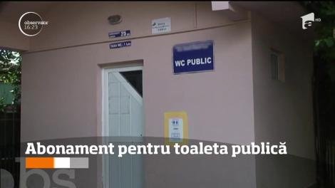 Abonament pentru toaleta publică, în Râmnicu Vâlcea