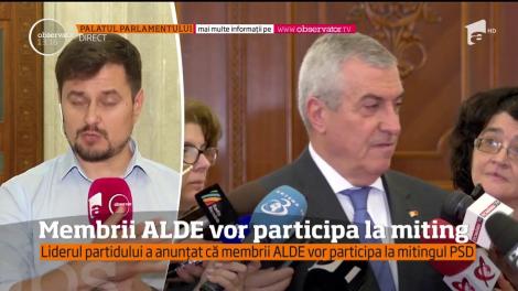Membrii ALDE vor participa la mitingul PSD de sâmbătă