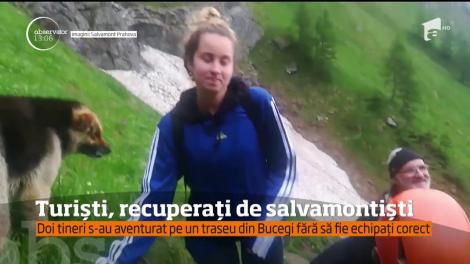 Turiști, recuperați de salvamontiști din Munţii Bucegi