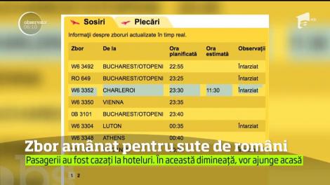 Alte sute de români şi-au petrecut noaptea lângă Bruxelles, după ce avionul cu care trebuiau să ajungă la Cluj Napoca s-a defectat
