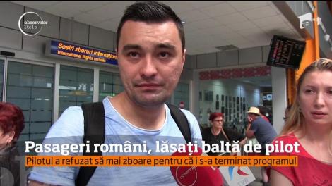 Pasageri români, lăsați baltă, într-o țară străină, de pilot