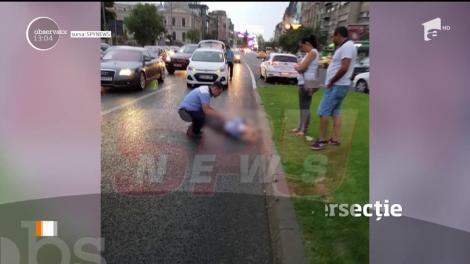 O poliţistă a fost lovită de o maşină, aseară, în zona Piaţa Universităţii