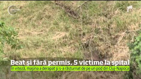 Un tânăr de 28 de ani din Cluj-Napoca a pus în pericol viaţa a patru prieteni, trei dintre ei minori, după ce i-a scos la plimbare cu maşina