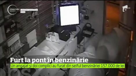 Furt ca în filme în Timiş. Un bărbat, care şi-a acoperit faţa cu o cagulă, a reuşit să fure din seiful unei benzinării 157.000 de lei