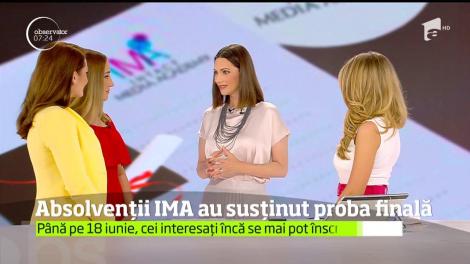 Emoţii mari pentru absolvenţii Intact Media Academy