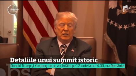 Este oficial. 12 iunie, ziua marii întâlniri dintre Donald Trump şi Kim Jong-Un