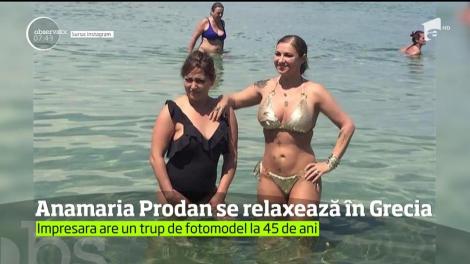 Anamaria Prodan profită din plin de sejurul petrecut în Grecia