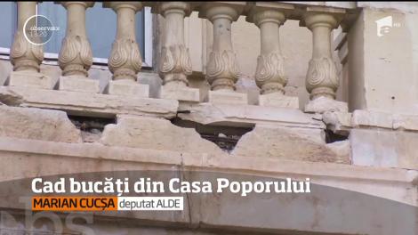 Casa Poporului se degradează pe zi ce trece
