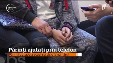 Părinţi ajutaţi prin telefon