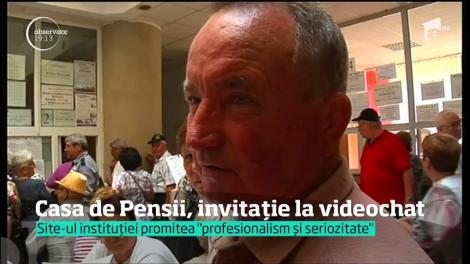 "O echipă tânără, cu experienţă în domeniul videochatului". Aşa se prezintă Casa de Pensii din Constanţa!