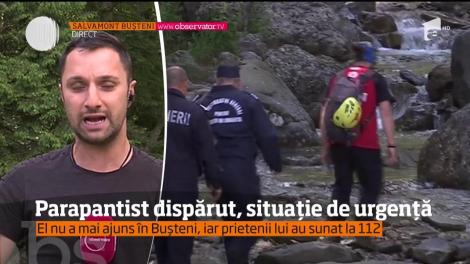 Turistul american prăbuşit cu parapanta în Masivul Bucegi a fost localizat