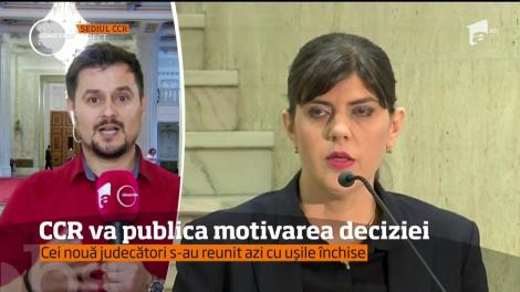 Curtea Constituţională a elaborat motivarea deciziei cu privire la revocarea Laurei Codruţa Kovesi
