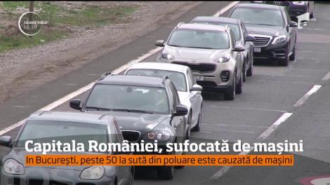 Studiu. Capitala României este sufocată de maşini! O mie de autoturisme la fiecare mie de locuitori