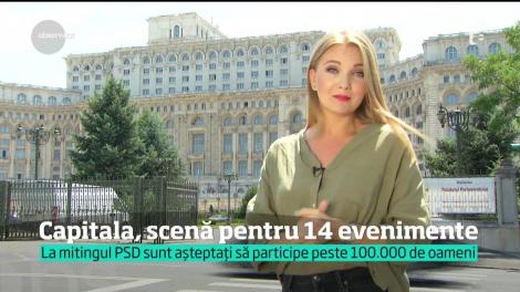 Weekend plin în Capitală. Peste 100 de mii de oameni vor ieşi pe străzi