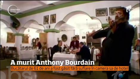 A murit Anthony Bourdain, celebrul bucătar de 61 de ani