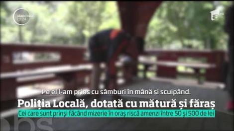 Poliţia Locală din Suceava, dotată cu mătură şi făraş