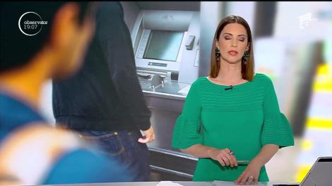 Bătăuş de meserie, atac la bancomat. Jaful a fost surprins de camerele de supraveghere