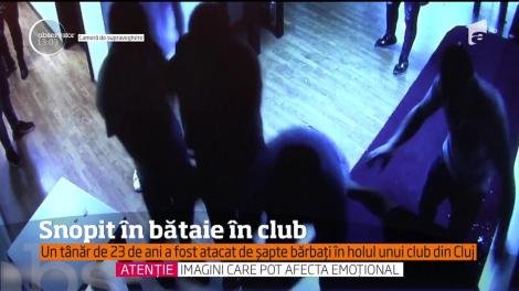 Snopit în bătaie de şapte indivizi, într-un local din Cluj Napoca