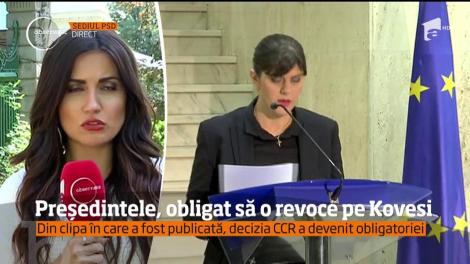 Preşedintele Klaus Iohannis, obligat să semneze revocarea din funcţie a Laurei Codruţa Kovesi