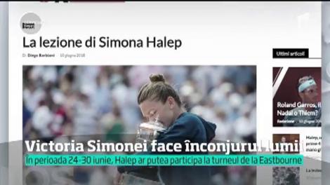 Victoria Simonei Halep, în presa internaţională