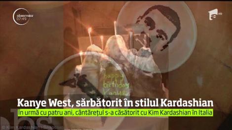 De ziua lui, Kanye West s-a bucurat de o petrecere în stilul Kim Kardashian