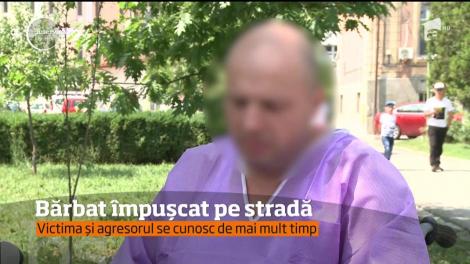 Un individ din Sibiu a scos un pistol cu bile în plin centrul oraşului şi a tras într-un bărbat cu care avea un conflict mai vechi